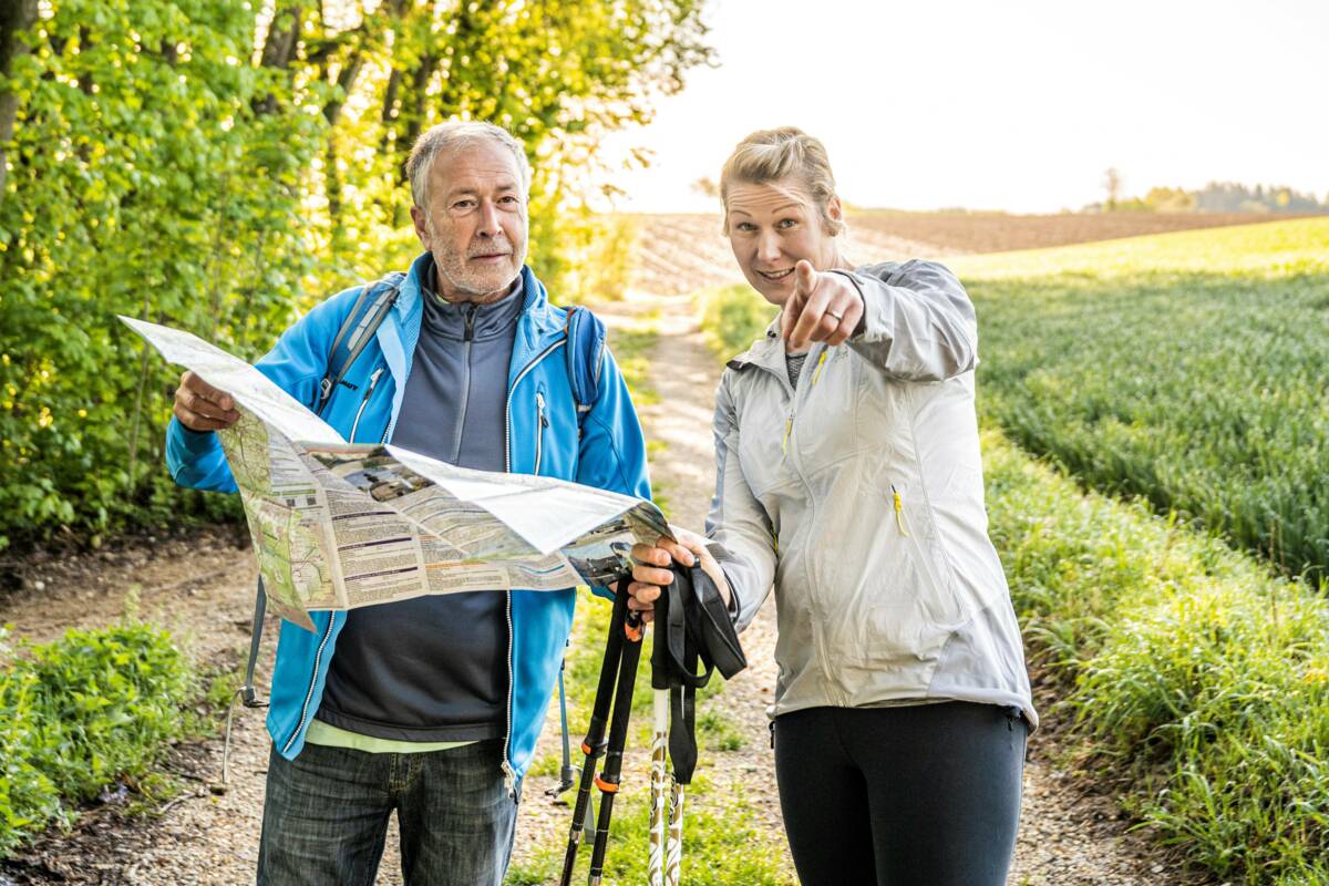 Wanderkarte für das Dachauer Land